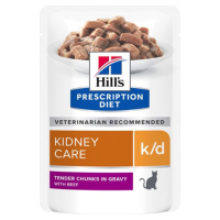 Hill's Prescription Diet Kattenvoer Nat k/d Kidney Care Rund 12 x 85 gr