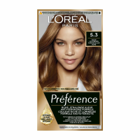 3X L'Oréal Préférence Permanente Haarkleuring 5.3 Licht Goudbruin