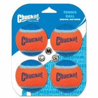 Chuckit Tennisbal Medium ø 6 cm 4 stuks