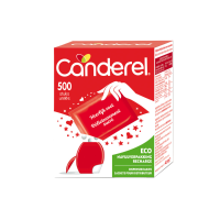 6X Canderel Rood Zoetjes Navulling 500 stuks