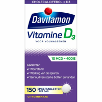 4X Davitamon Vitamine D 10 MCG Volwassenen 150 smelttabletten