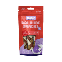 Braaaf Hondensnack Twister Vlecht Klein 12 cm 80 gr