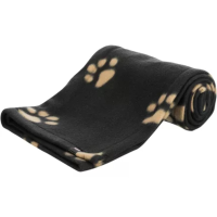 Trixie Beany Fleece Hondendeken Beige   Zwart 100 x 70 cm