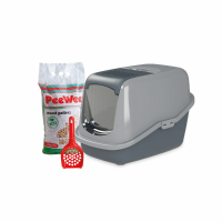 PeeWee Startpakket EcoHus Antraciet   Grijs 56 x 39 x 38,5 cm