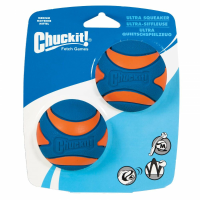 Chuckit Ultra Squeaker Ball Medium ø 6 cm 2 stuks