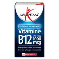 3X Lucovitaal Vitamine B12 1000mcg 60 kauwtabletten