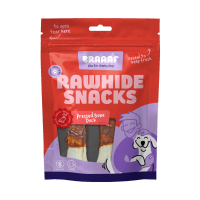 3X Braaaf Hondensnack Geperst Bot Eend 12,5 cm 130 gr