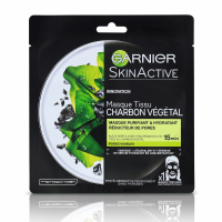 3X Garnier SkinActive Tissue Gezichtsmasker Pure Charcoal