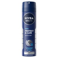 3X NIVEA Men Deodorant Spray Protect & Care 150 ml