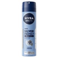 3X NIVEA Men Deodorant Spray Silver Protect Polar Blue 150 ml