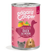 Edgard & Cooper Blik Vers Vlees Puppy Hondenvoer Eend   Kip 400 gr