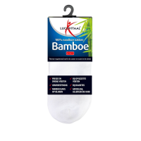 12X Lucovitaal Bamboe Enkelsok Wit Maat 39 42 1 paar
