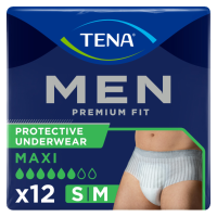2X TENA Men Premium Fit Maxi S/M 12 stuks