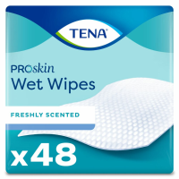 12X TENA Proskin Wet Wipes 3 in 1 32 x 20 cm 48 stuks