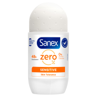 3X Sanex Deodorant Roller Zero% Sensitive 50 ml