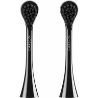 Curaprox Black is White Hydrasonic Opzetborstels Carbon Duo 2 stuks