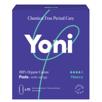 3X Yoni Biologisch Katoenen Maandverband Heavy 10 stuks