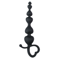Easytoys Anaal Kralen met Hartje Zwart