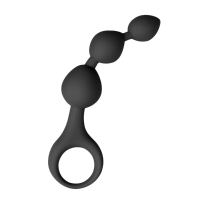 Easytoys Siliconen Anale Kralen Dildo Zwart
