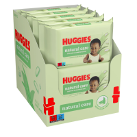 10X Huggies Billendoekjes Natural Care 10x56= 560 stuks
