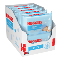 10X Huggies Billendoekjes Pure 99% Water 56 stuks