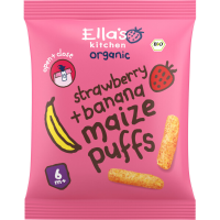 Ella's Kitchen Biologisch Gepofte Mais Sticks 6+m Aardbei & Banaan 20 gr