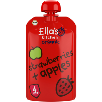 Ella's Kitchen Biologisch Knijpfruit 4+m Appel & Aardbei 120 gr