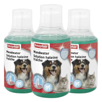 3X Beaphar Mondwater voor Hond & Kat 250 ml