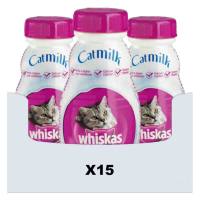 5X Whiskas Kattenmelk Flesje 3 x 200 ml