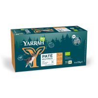 4X Yarrah Bio Hondenvoer Multipack Paté Graanvrij Kip & Kalkoen & Rund 6 x 150 gr
