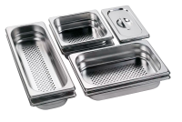 AEG A9OZS10 Set van 8 RVS stoomschalen waarvan 4 geperforeerd