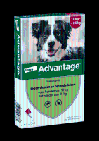 Advantage hond 250 4 pipetten 10   25 kg