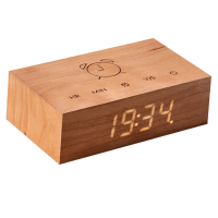 Gingko   Flip Click Clock Cherry