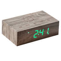 Gingko   Flip Click Clock Ash
