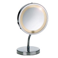 Make up spiegel op voet met LED verlichting Lola (3x vergrotend)