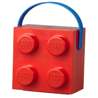 Lego Lunchbox Brick 4 met handvat   Rood