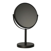 Make up spiegel op voet (5x vergrotend)   mat zwart