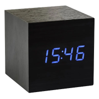 Gingko   Maxi Cube Click Clock Black