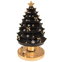 Muziekdoos Kerstboom zwart