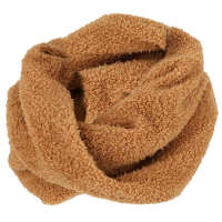 Ronde colsjaal teddy camel