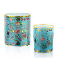 Florio geurkaars in gedecoreerd glas Small
