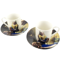 Espresso set Vermeer   Het Melkmeisje