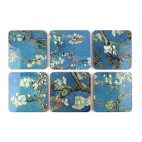 Onderzetters Van Gogh   Amandelbloesem (6 stuks)