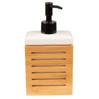 Clayre & Eef zeepdispenser bamboe