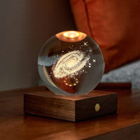 Amber Crystal Light 3D Laser Galaxy