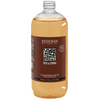 Esteban Classic Teck & Tonka navulling geurstokjes 1000 ml