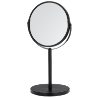 Make up spiegel op voet Elias (3x vergrotend)   mat zwart