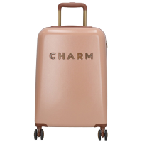 Charm London Travel Trolley Handbagage Koffer S   Roze