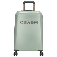 Charm London Travel Trolley Handbagage Koffer S   Lichtgroen