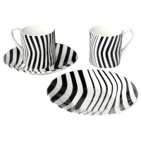 Espresso set Optical Art